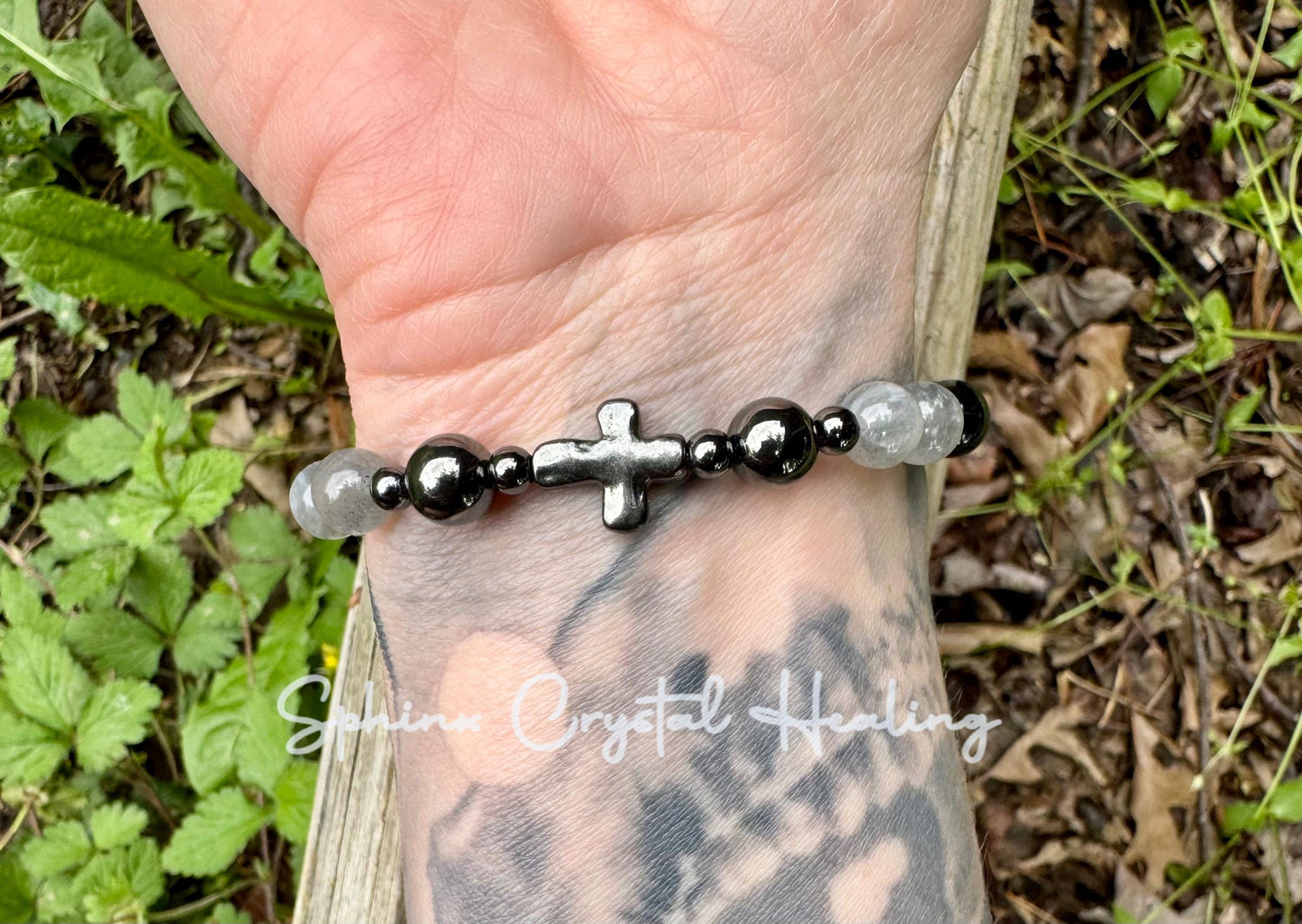 Christian Empath Protection " Shield Of Faith "  Black Tourmaline - REAL High Quality Gemstones - Crystal Healing Empathy Bracelet