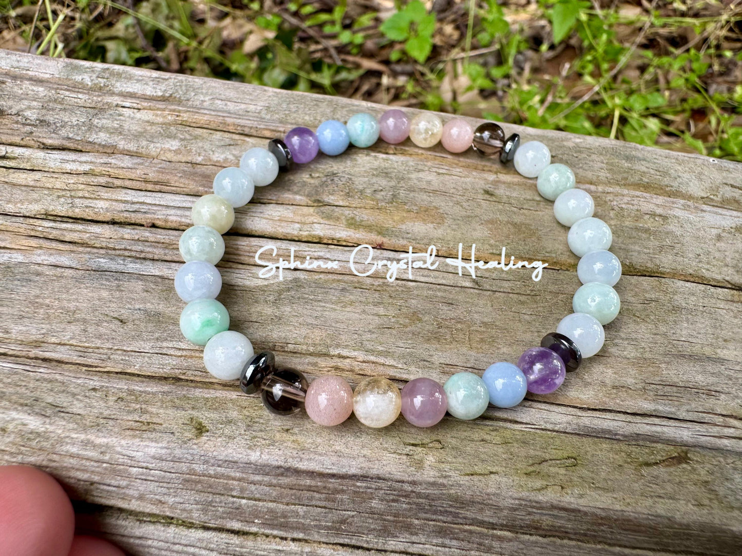 6mm Abundance & Spiritual Harmony - PASTEL Chakra Stones - AAA Burma Jade - Peaceful Calming Energy - Crystal Healing AAA Gemstone Bracelet