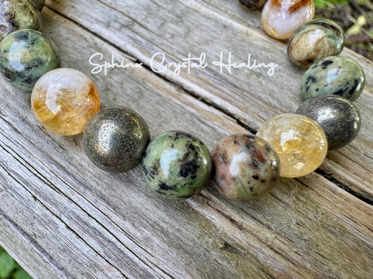 10MM Manifest Prosperity & Abundance " Show Me The Money " Success Business Mindset -  Wealth and Fortune - AAA Crystal Gemstone Bracelet