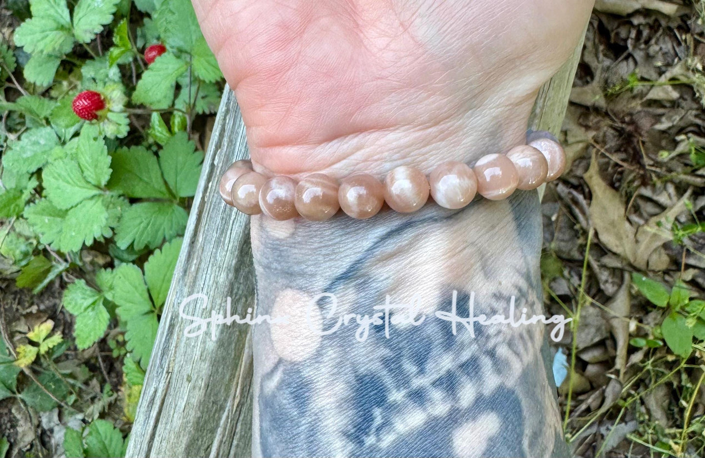 8mm Stress Relief & Anxiety Support - PASTEL Chakra Stones - AAA Peach Moonstone - Peaceful Energy - Crystal Healing Gemstone Bracelet