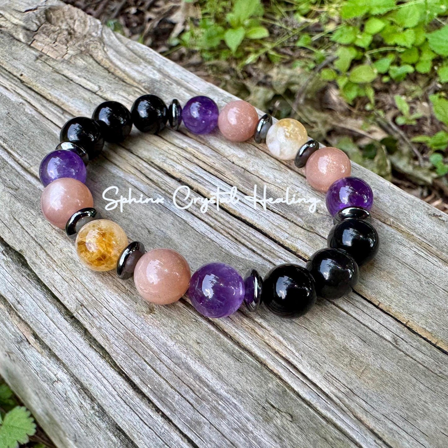 10MM Cancer Sign Energy - Zodiac Horoscope " The Intuitive Cancer " June July Birthday - Real Quality Gemstones - Crystal Astrology Bracelet