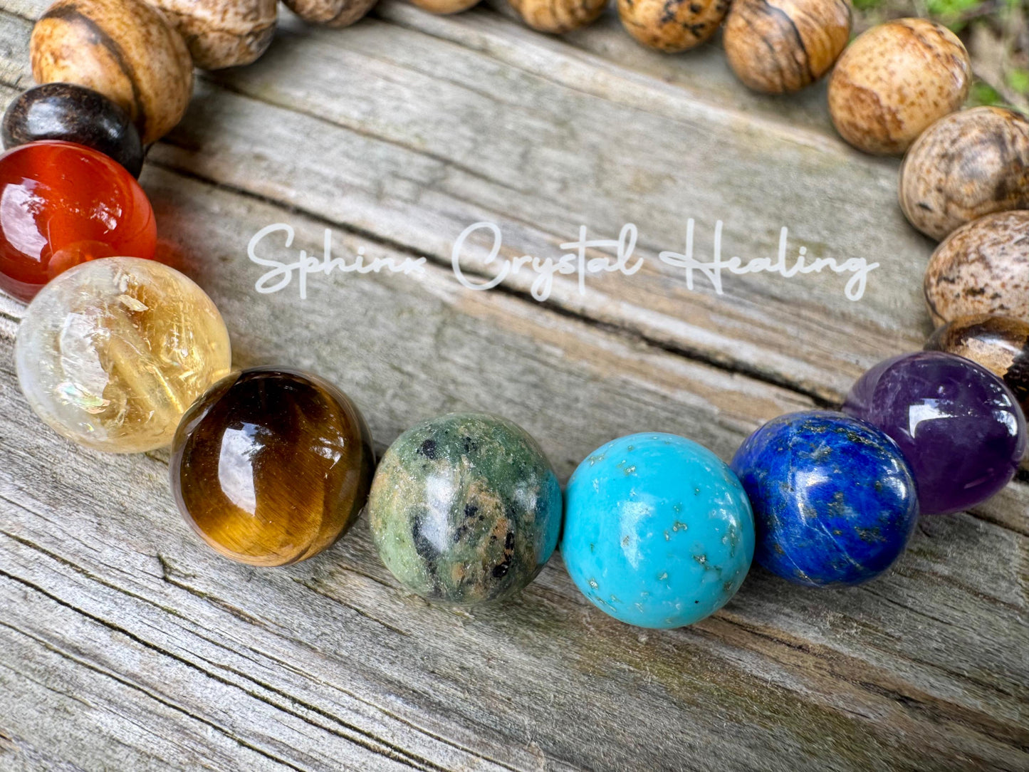 10MM Grounded Connection To Earth - Chakra Energy Bracelet - Confidence & Protection - REAL High Quality Gemstone Grounding Bracelet