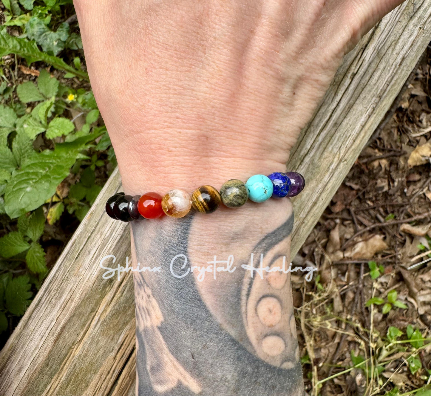 Protect and Cleanse The Auric Field - Balance Chakra Energy  - Black Tourmaline & Hematite - Quality Crystal Healing and Gemstone Bracelet
