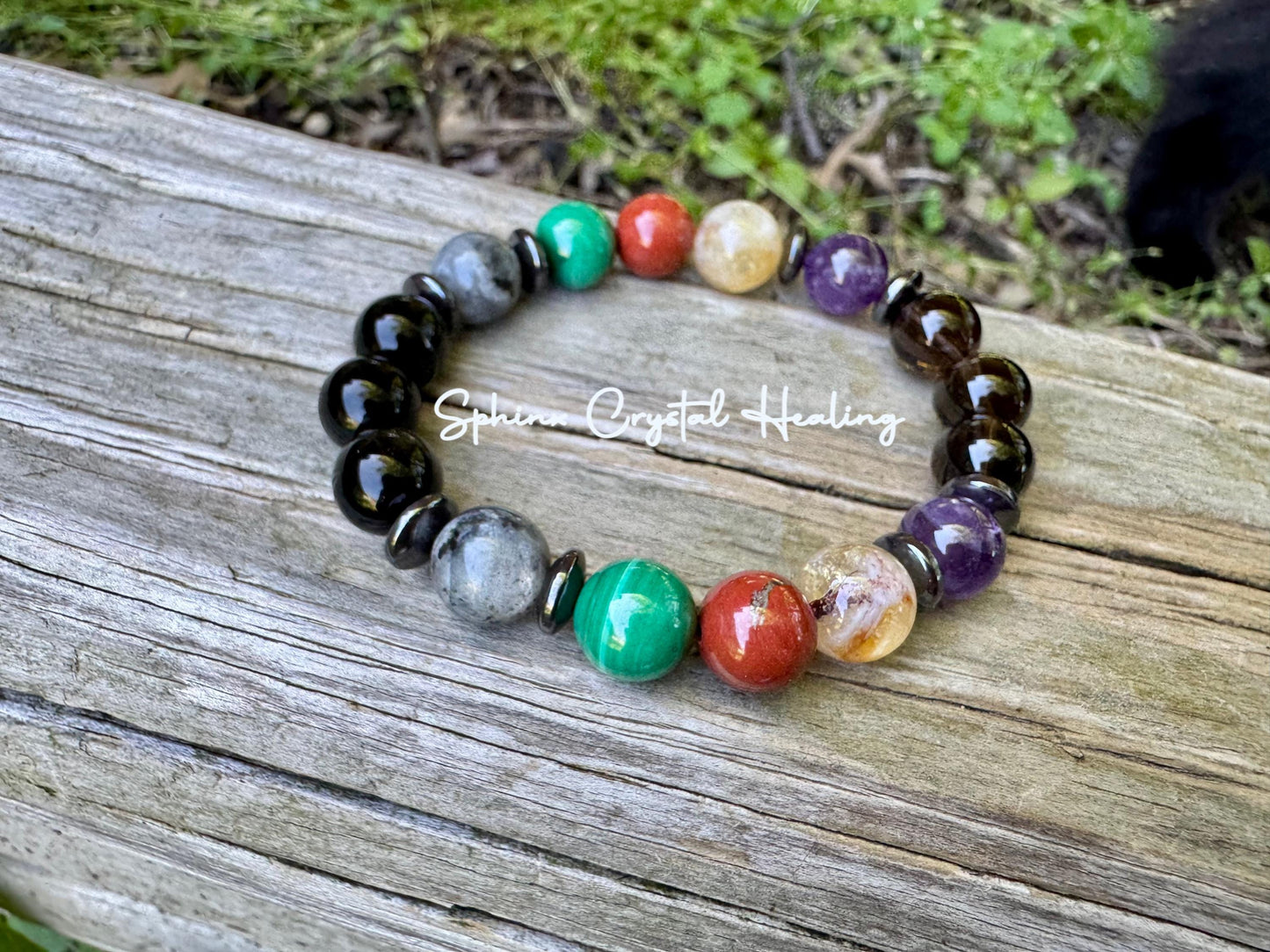 10MM Scorpio Energy " The Protector, Scorpio " October November Birthday - High Quality REAL Gemstones - Crystal Healing Astrology Bracelet