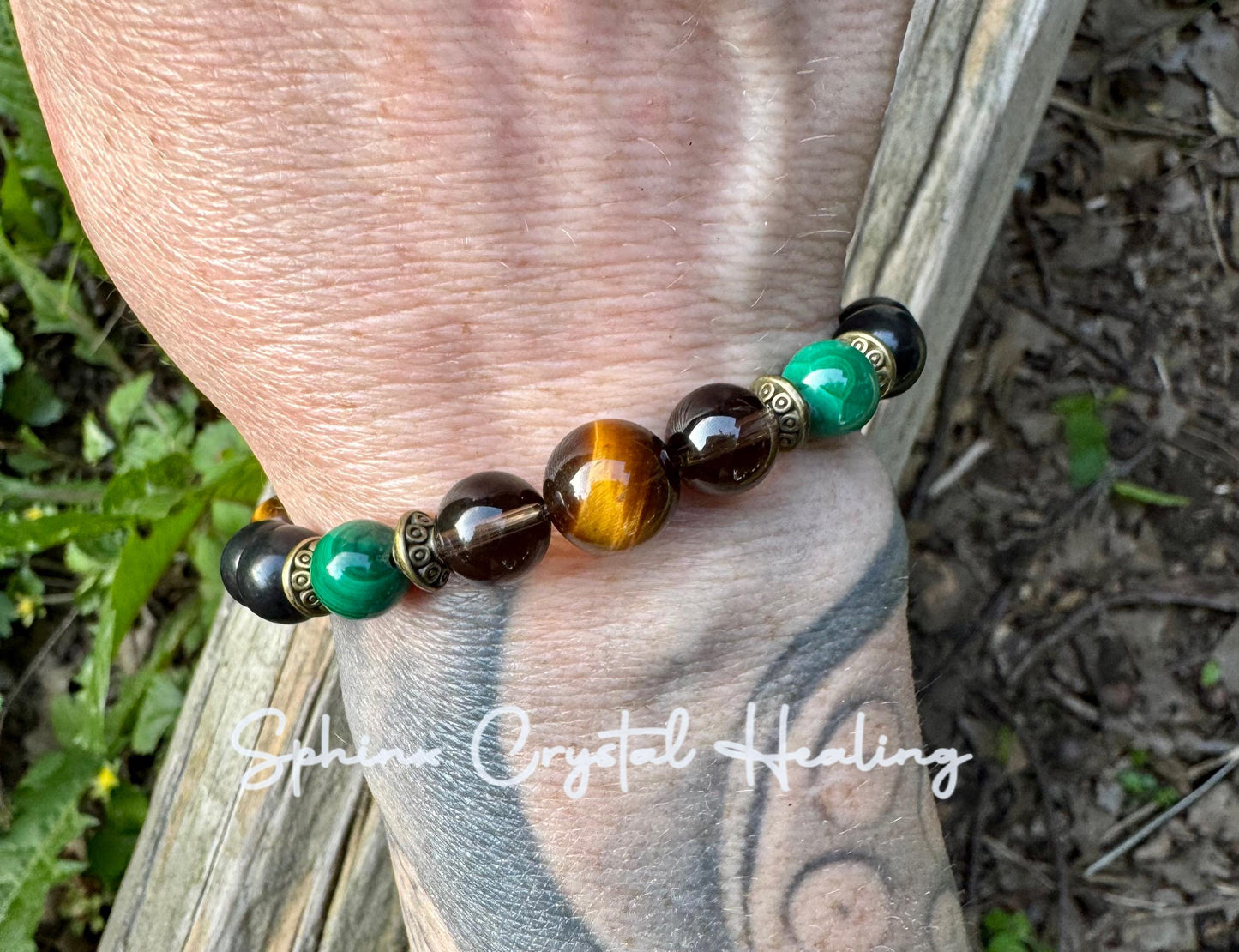 Business Mindset - Wise Leadership “ The God Father “ Success & Prosperity Bracelet - Crystal Therapy Quality Malachite Gemstone Bracelet