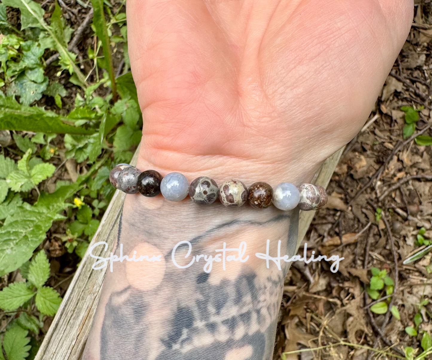 Heart Healing & Recharge - Empath support " The Heart Menders Totem " RARE Blue Rose Quartz - Stress and Anxiety - Crystal Gemstone Bracelet