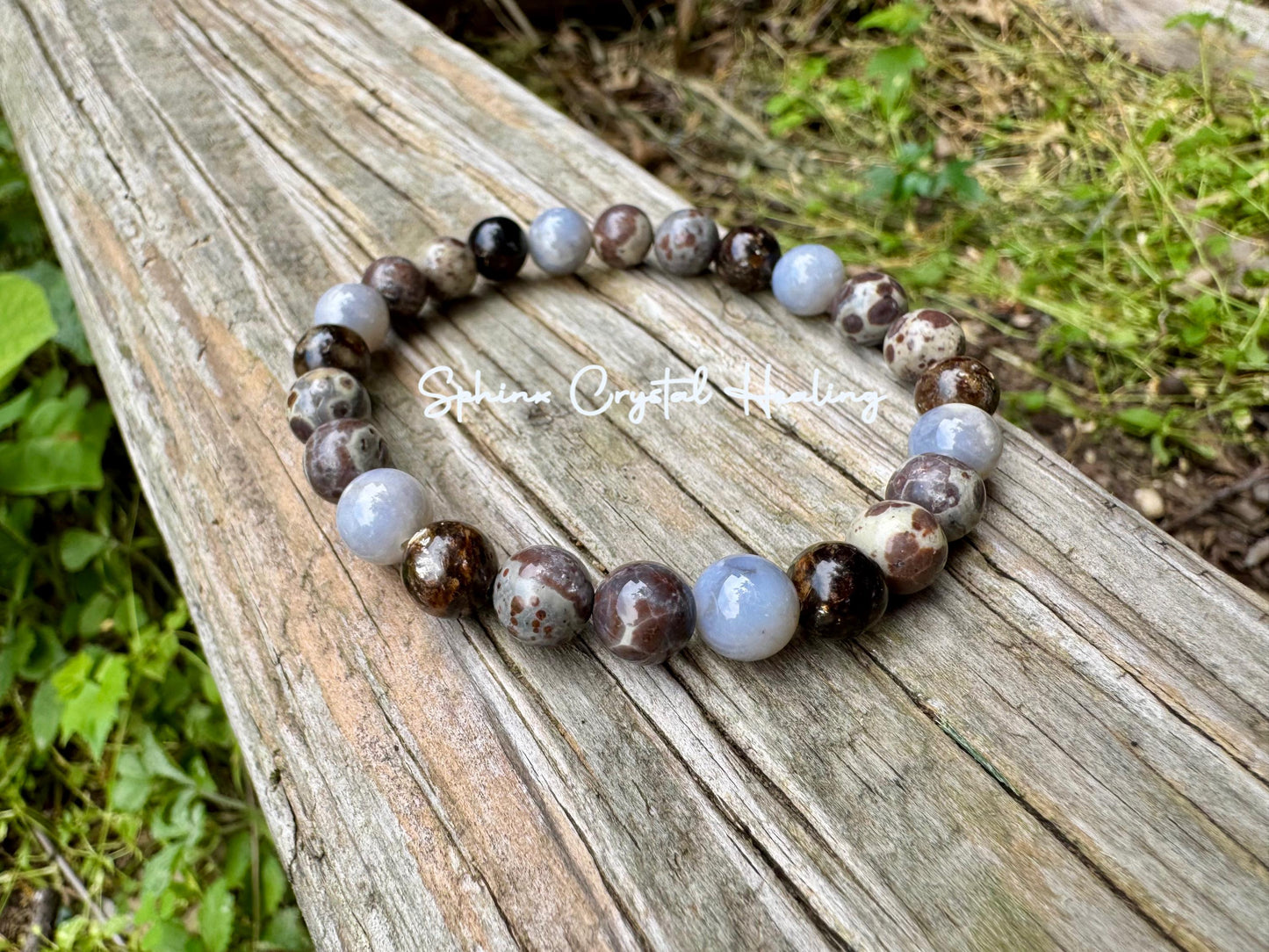 Heart Healing & Recharge - Empath support " The Heart Menders Totem " RARE Blue Rose Quartz - Stress and Anxiety - Crystal Gemstone Bracelet