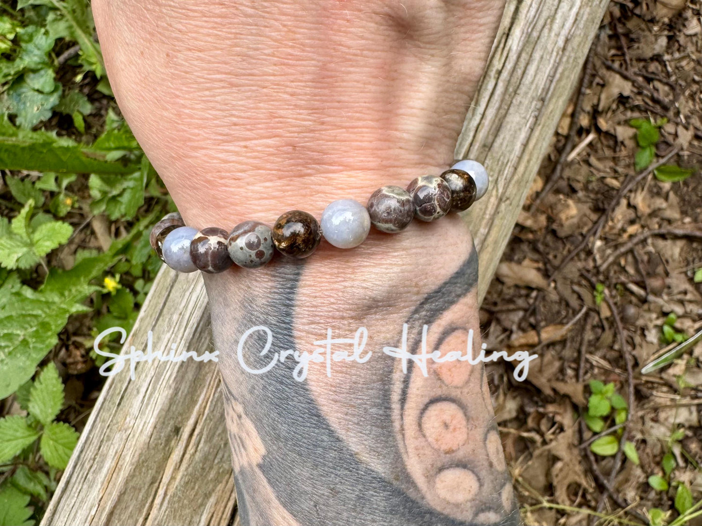 Heart Healing & Recharge - Empath support " The Heart Menders Totem " RARE Blue Rose Quartz - Stress and Anxiety - Crystal Gemstone Bracelet