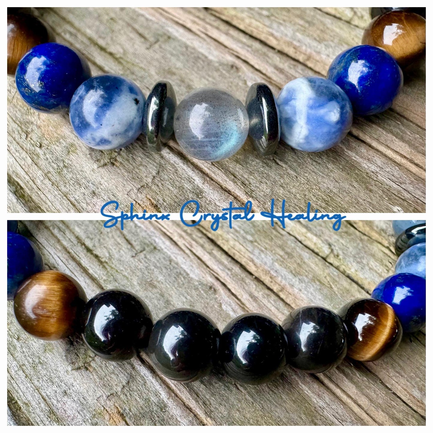 Sagittarius Energy Bracelet " The Optimistic Sagittarius " November December Birthday - Lapis - Sodalite - Labradorite Crystal Gemstones