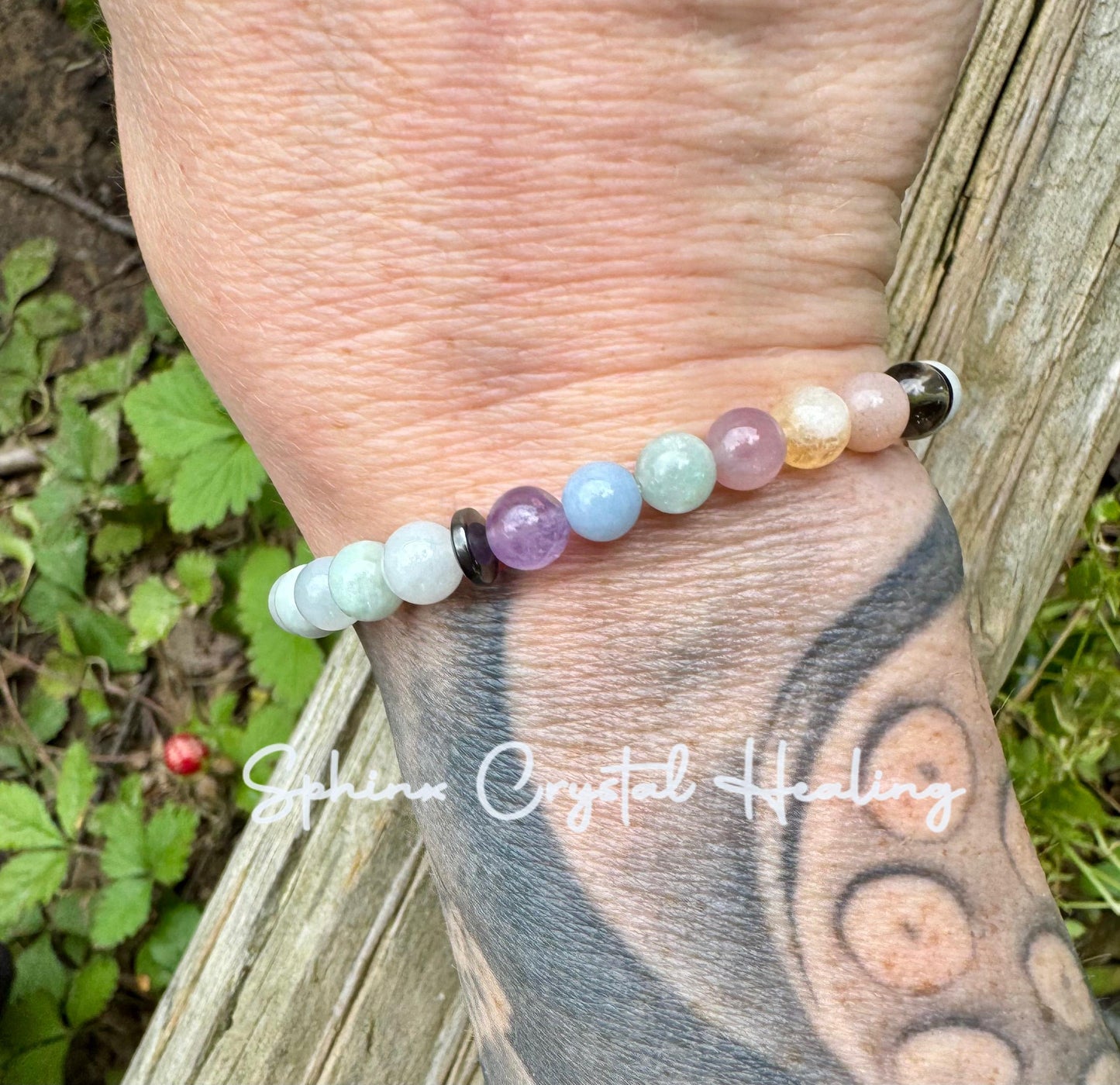 6mm Abundance & Spiritual Harmony - PASTEL Chakra Stones - AAA Burma Jade - Peaceful Calming Energy - Crystal Healing AAA Gemstone Bracelet