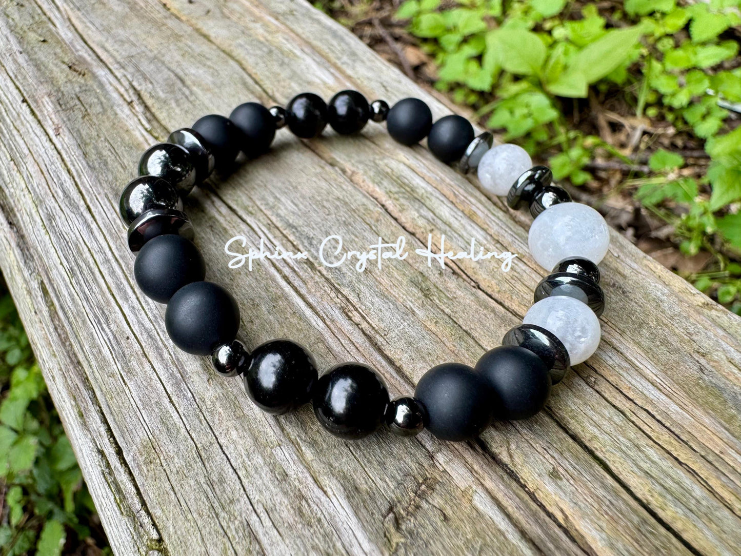 Hecate - Triple Moon Goddess " Queen Of Shadows " Spiritual Protection - High Quality Crystal Healing - Pagan Ritual - White Witch Bracelet