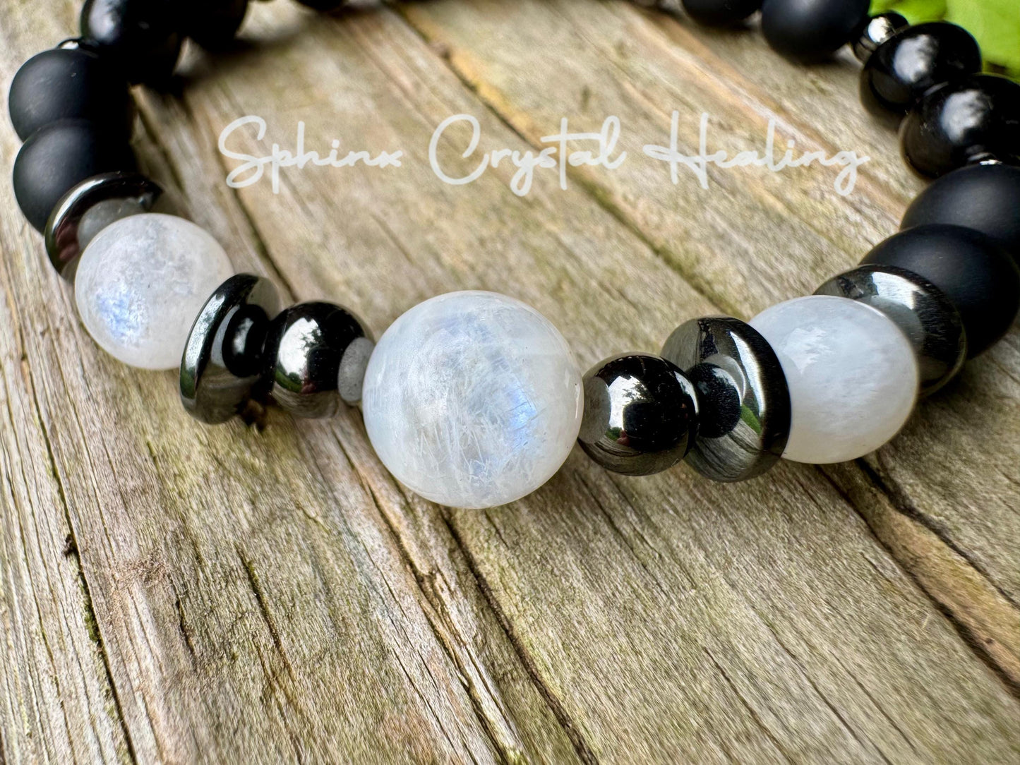 Hecate - Triple Moon Goddess " Queen Of Shadows " Spiritual Protection - High Quality Crystal Healing - Pagan Ritual - White Witch Bracelet