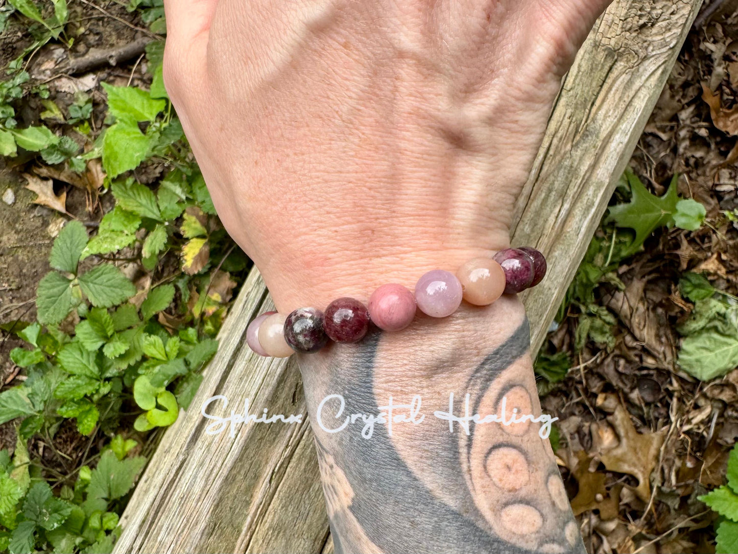 10mm Self Love & Empowerment - RARE Strawberry Quartz  " Strawberry Moon " Emotional Healing - Eudialyte - AAA Rose Quartz Crystal Bracelet