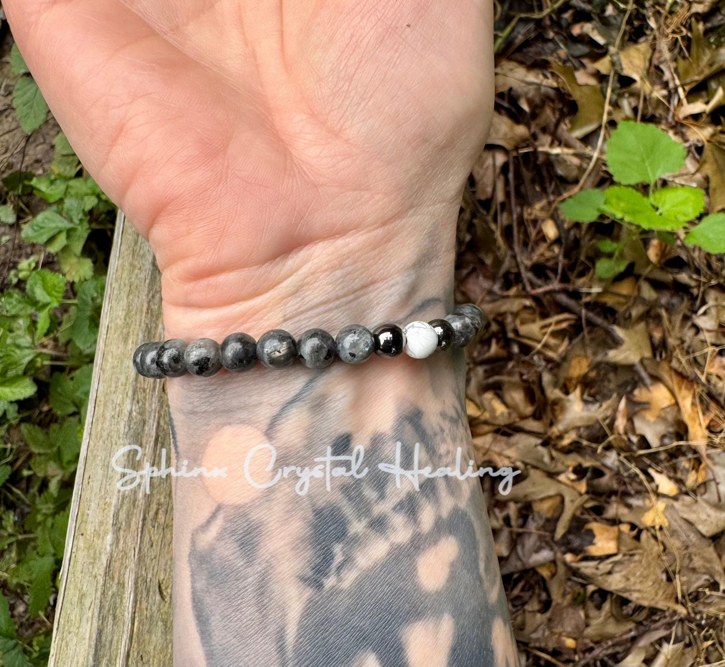 Empath Transformation - Protection  " The Anvil " Grief  Peace Emotional Healing Crystal Therapy Balance Bracelet