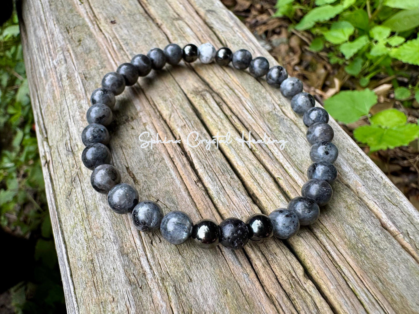 Empath Transformation - Protection  " The Anvil " Grief  Peace Emotional Healing Crystal Therapy Balance Bracelet