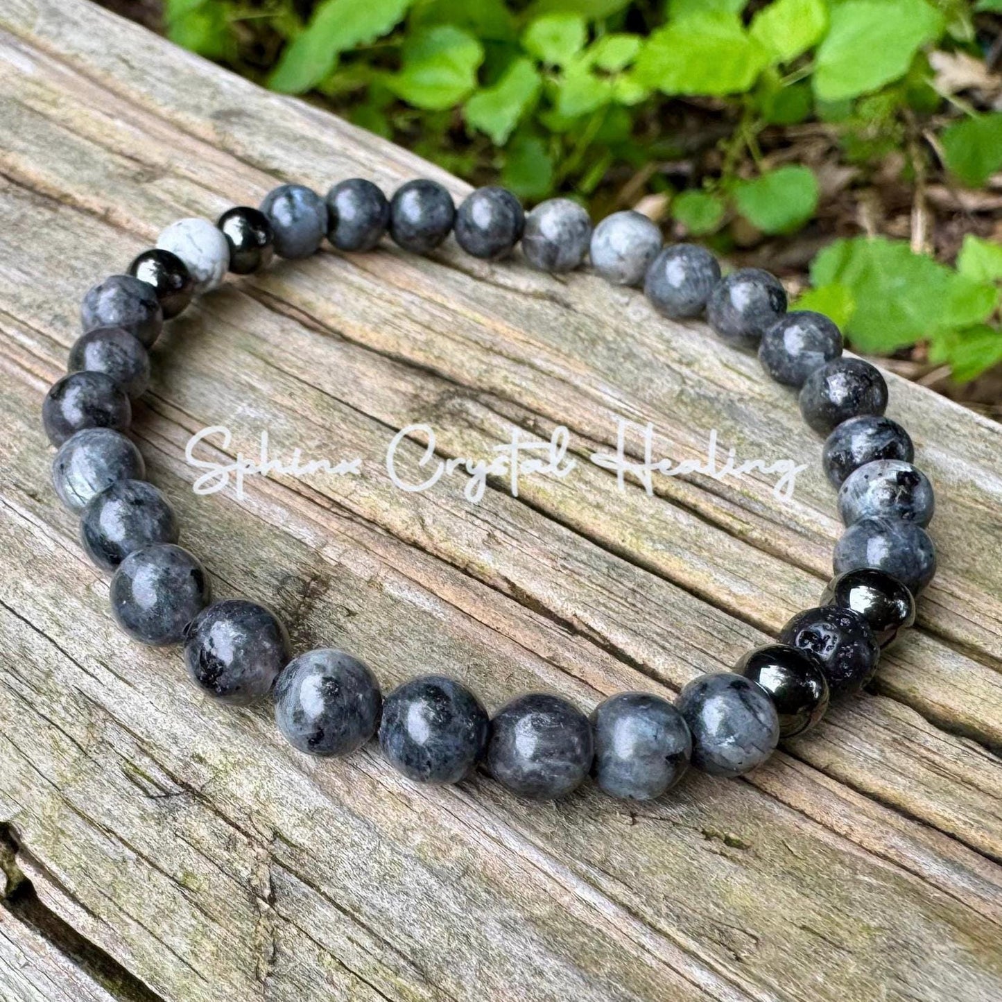 Empath Transformation - Protection  " The Anvil " Grief  Peace Emotional Healing Crystal Therapy Balance Bracelet