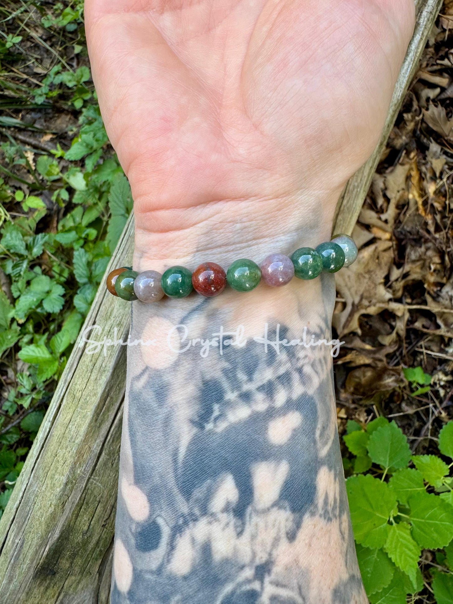 Peaceful Wellbeing - Spiritual Growth " Enlightenment and Patience " Real Quality Stones - Crystal Gemstone Healing Bracelet