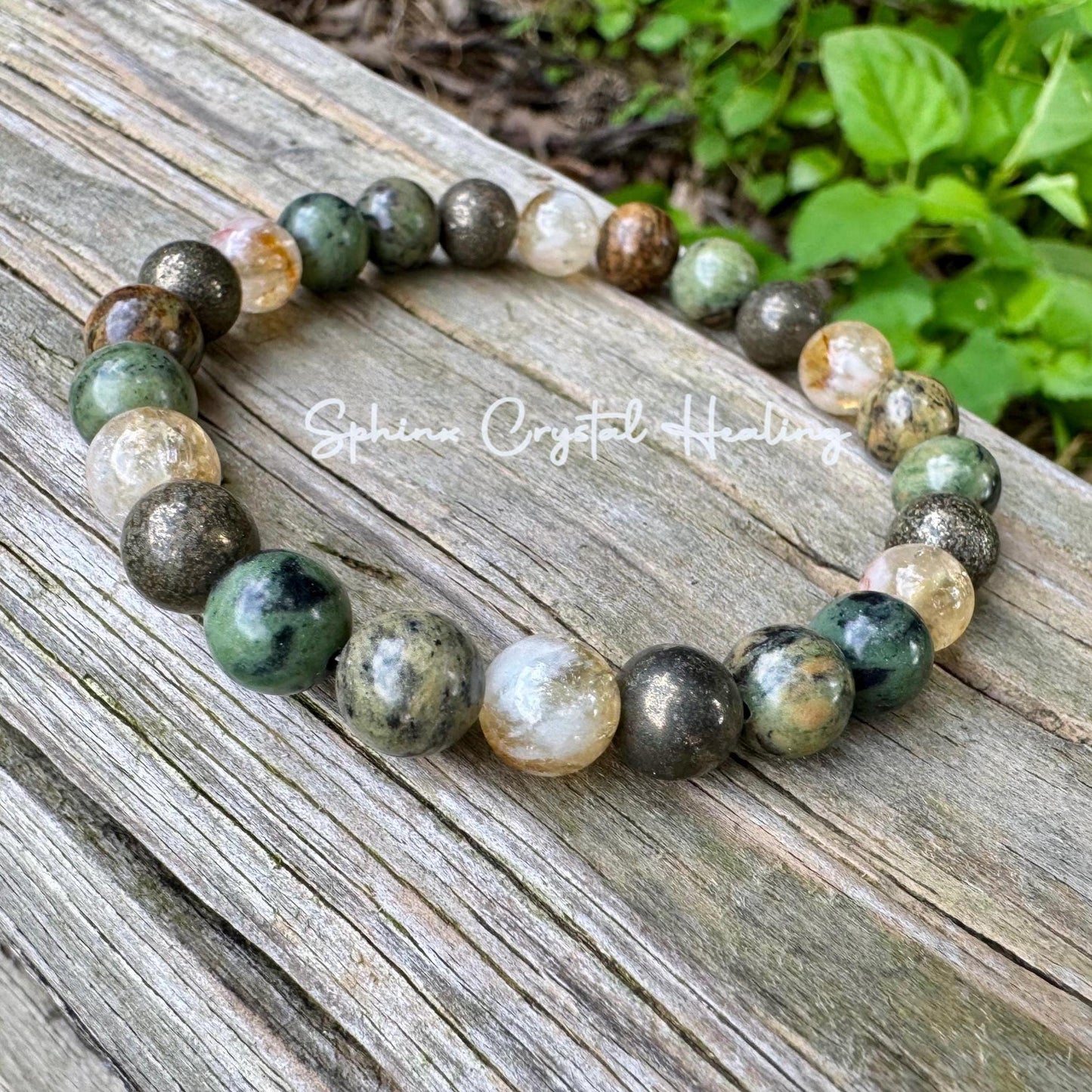 Manifest Wealth Fortune " Show Me The Money " Success Business Mindset Luck Crystal Therapy Bracelet