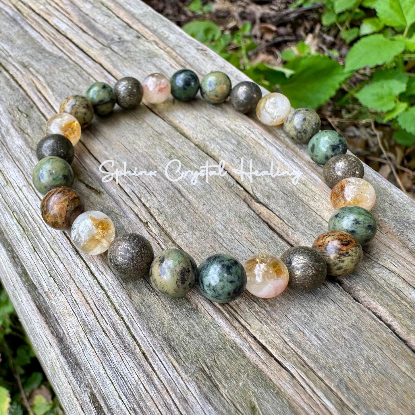 Manifest Wealth Fortune " Show Me The Money " Success Business Mindset Luck Crystal Therapy Bracelet