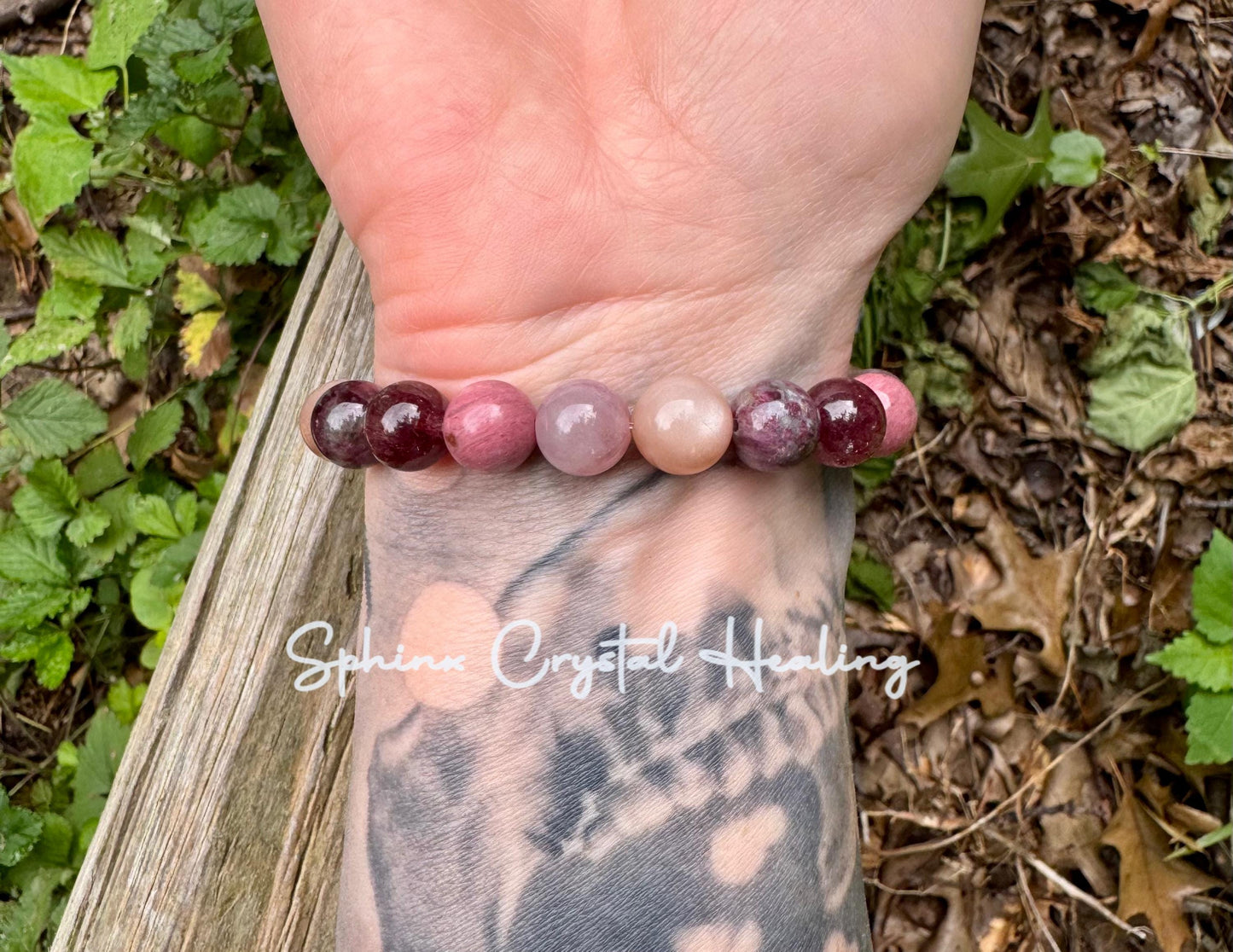 10mm Self Love & Empowerment - RARE Strawberry Quartz  " Strawberry Moon " Emotional Healing - Eudialyte - AAA Rose Quartz Crystal Bracelet