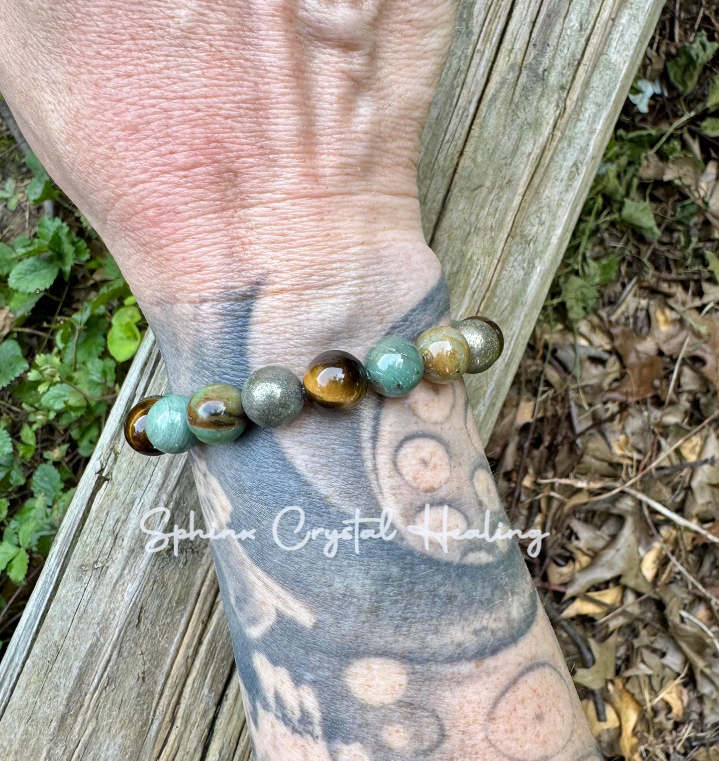 10MM Strength & Wisdom Bracelet " Dragon Heart " Courage and Protection - Self Empowerment - Crystal Healing Gemstones