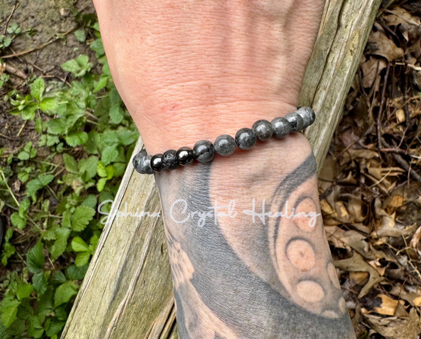 Empath Transformation - Protection  " The Anvil " Grief  Peace Emotional Healing Crystal Therapy Balance Bracelet