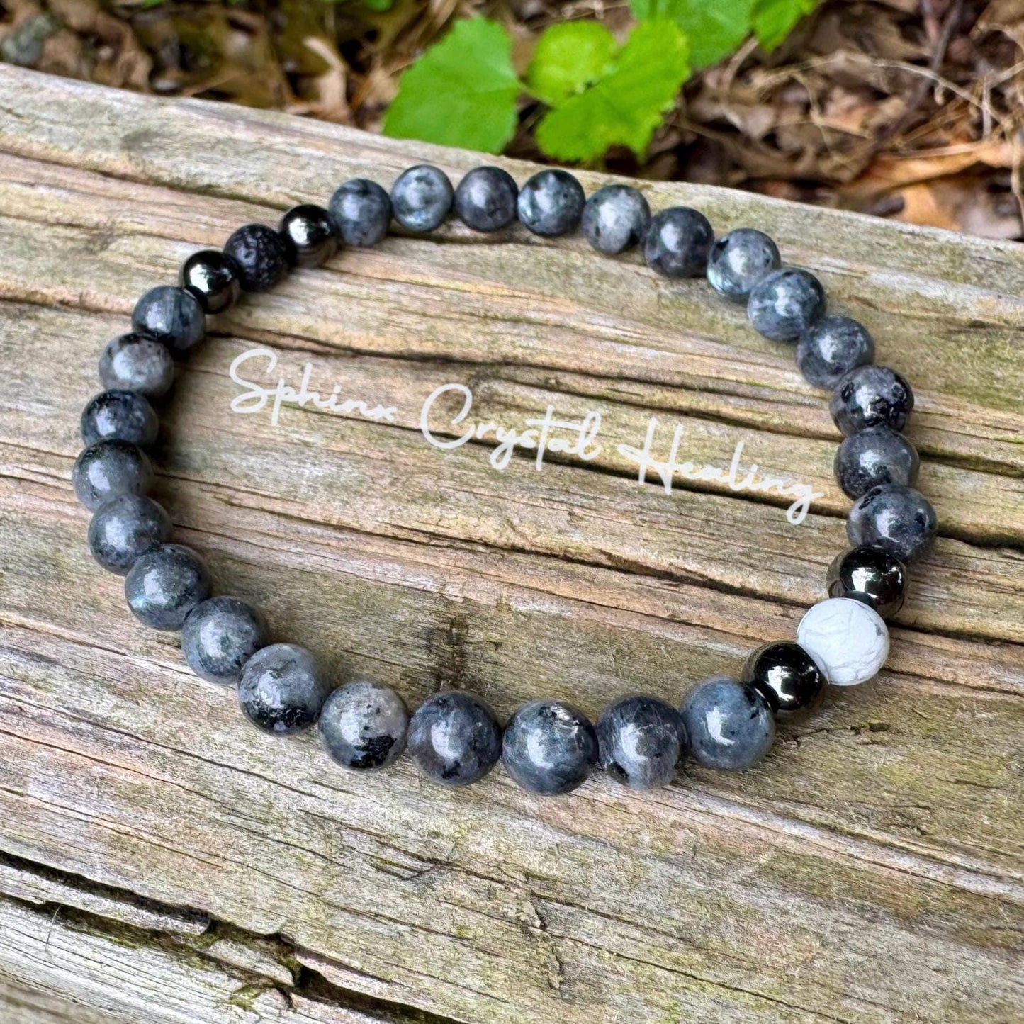 Empath Transformation - Protection  " The Anvil " Grief  Peace Emotional Healing Crystal Therapy Balance Bracelet
