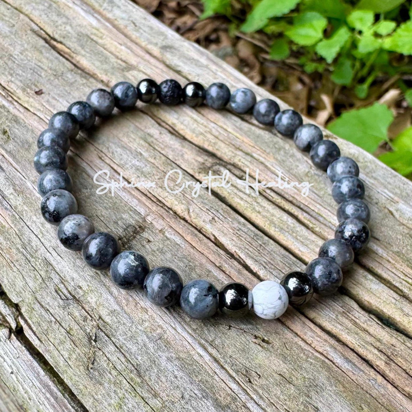 Empath Transformation - Protection  " The Anvil " Grief  Peace Emotional Healing Crystal Therapy Balance Bracelet