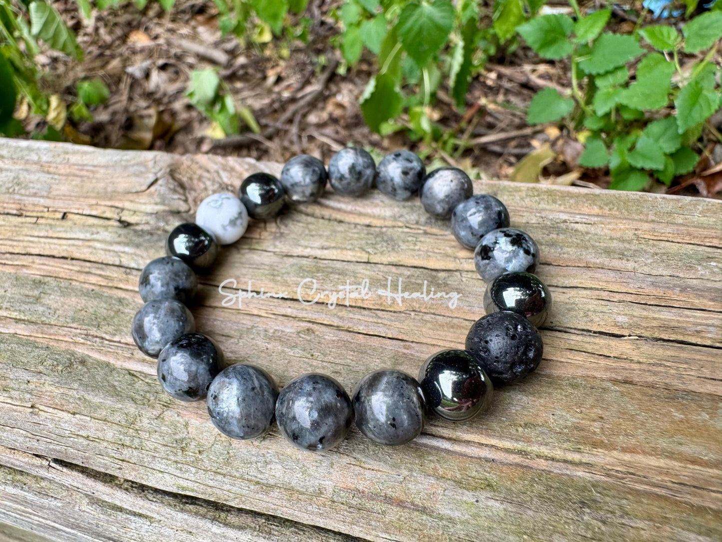10MM Empath Transformation - Protection  " The Anvil " Grief  Peace Emotional Healing Crystal Therapy Balance Bracelet