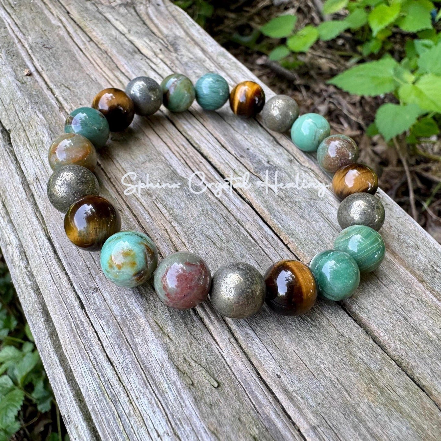 10MM Strength & Wisdom Bracelet " Dragon Heart " Courage and Protection - Self Empowerment - Crystal Healing Gemstones