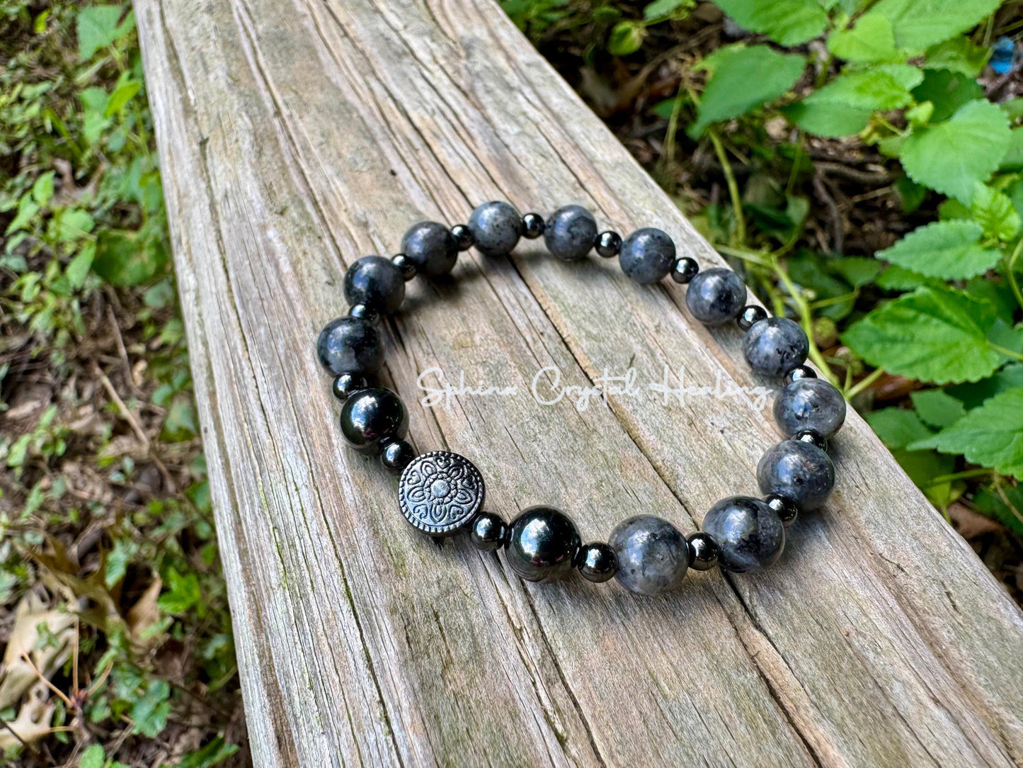 Empath Transformation - Protection " The Anvil " Grief Grounding Spiritual Journey Peace Crystal Healing Bracelet