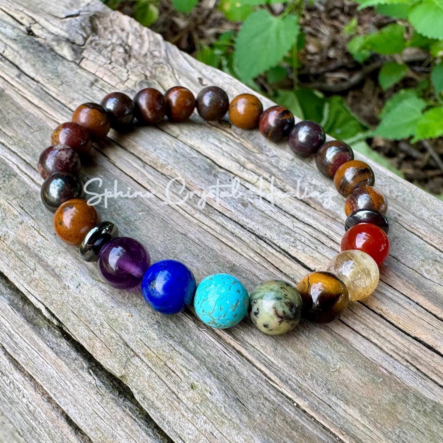 Chakra Balance - AAA High Grade Red Tiger Iron - Grounding - Strength - Protection - Real Quality Crystal Healing Gemstone Bracelet