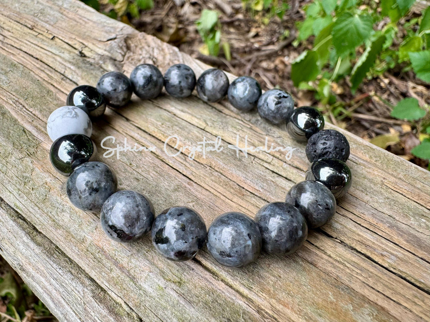 10MM Empath Transformation - Protection  " The Anvil " Grief  Peace Emotional Healing Crystal Therapy Balance Bracelet
