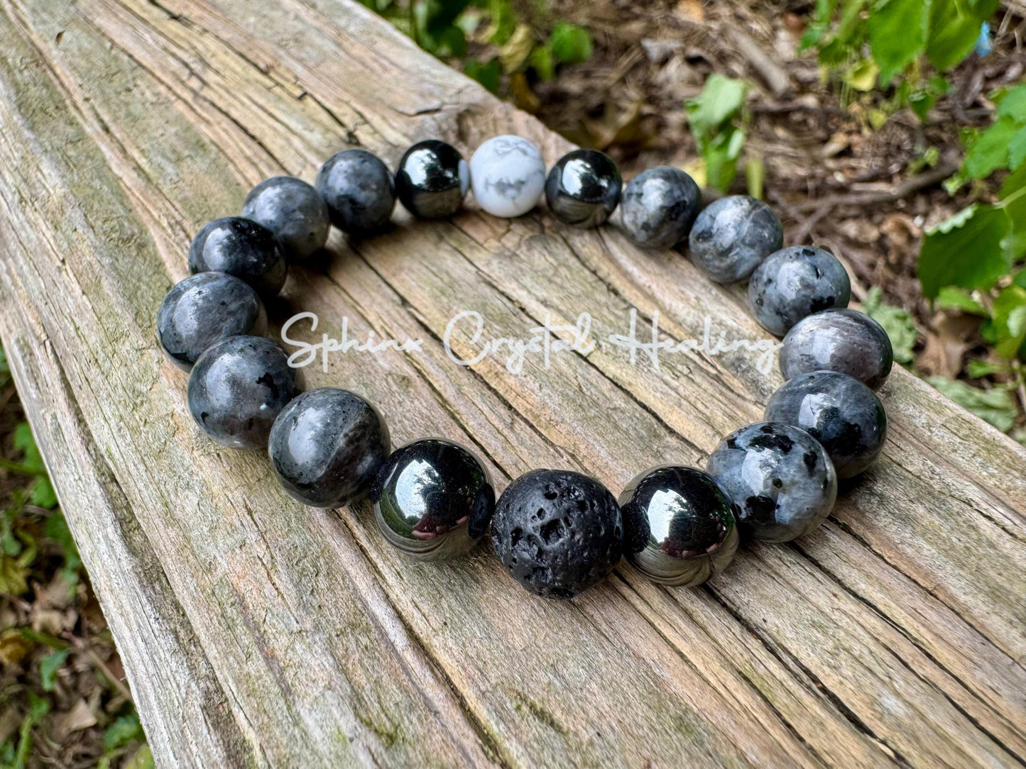 10MM Empath Transformation - Protection  " The Anvil " Grief  Peace Emotional Healing Crystal Therapy Balance Bracelet