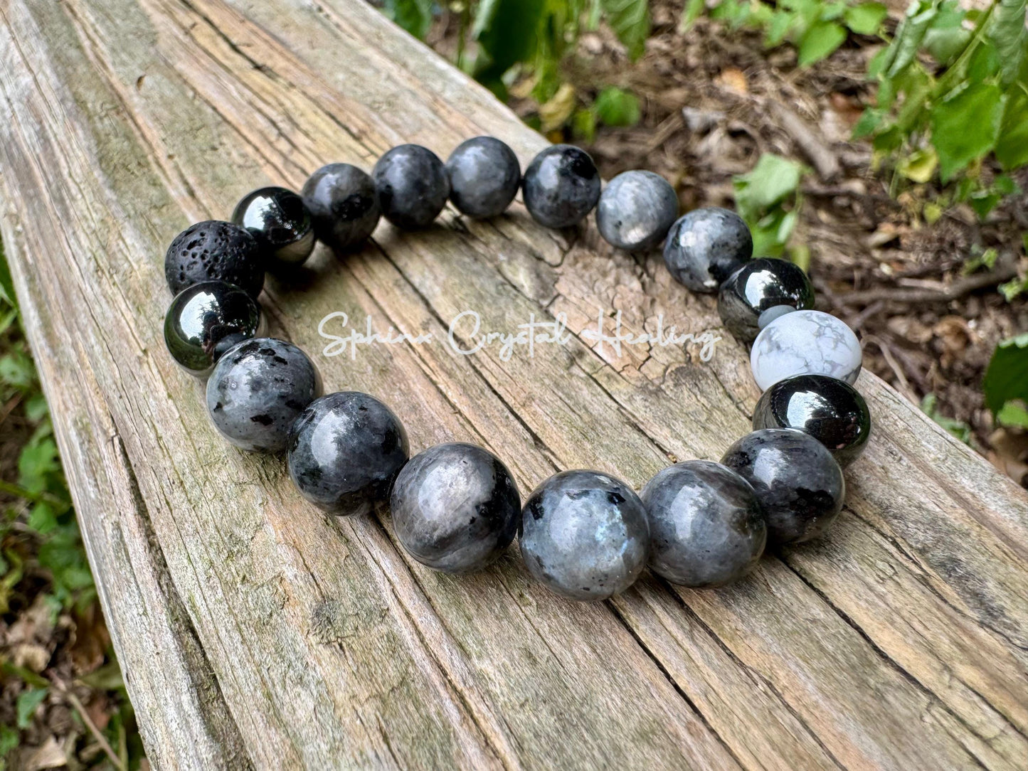 10MM Empath Transformation - Protection  " The Anvil " Grief  Peace Emotional Healing Crystal Therapy Balance Bracelet