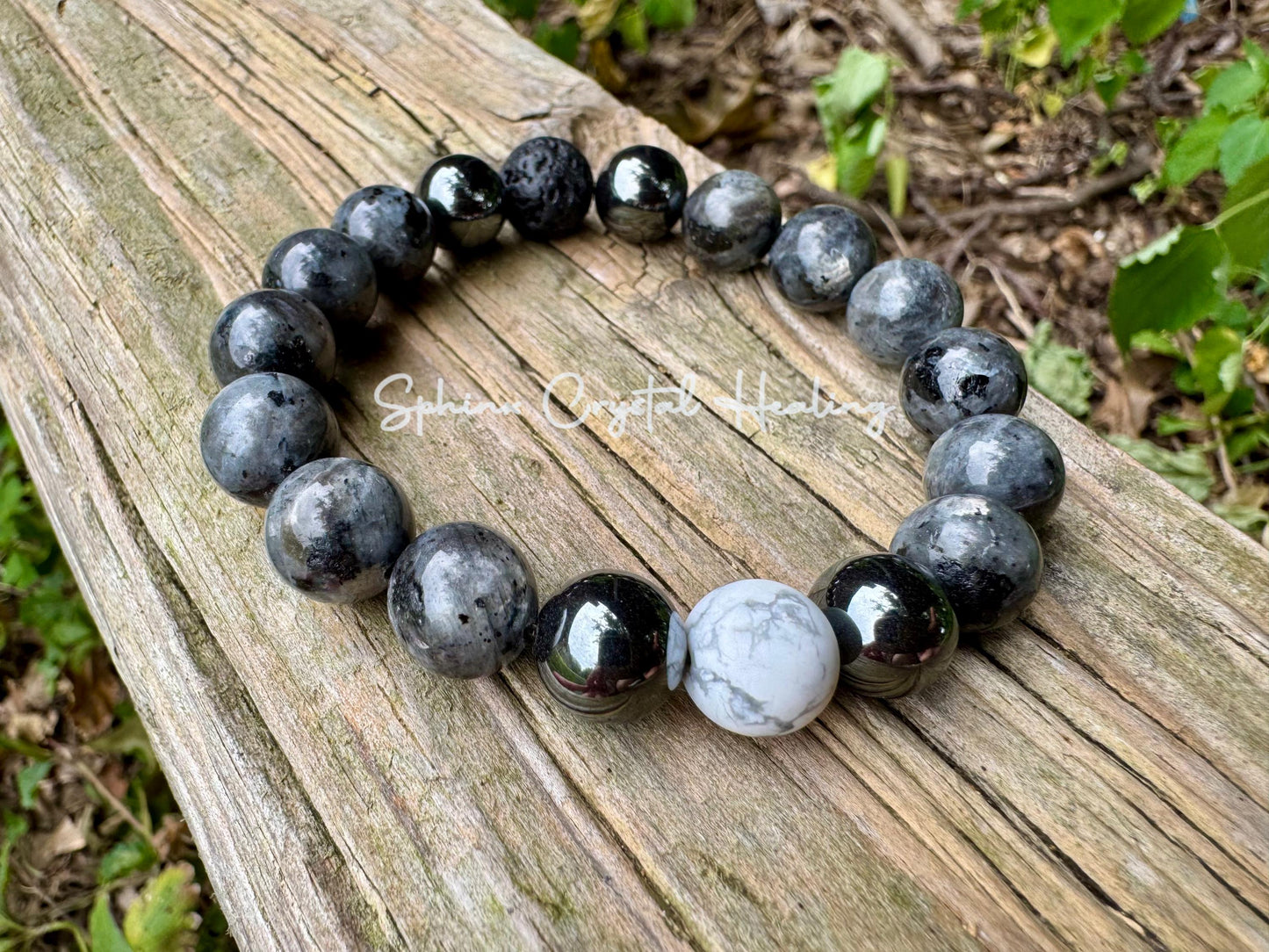 10MM Empath Transformation - Protection  " The Anvil " Grief  Peace Emotional Healing Crystal Therapy Balance Bracelet