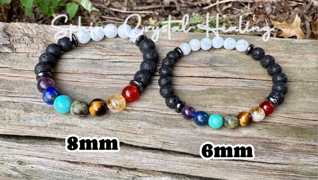 Chakra Balance - Protection Strength - White Howlite - AAA Crystal Therapy &  Holistic Healing - REAL High Quality Gemstone Bracelet