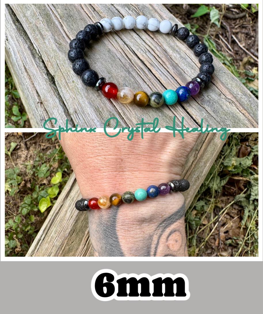 Chakra Balance - Protection Strength - White Howlite - AAA Crystal Therapy &  Holistic Healing - REAL High Quality Gemstone Bracelet