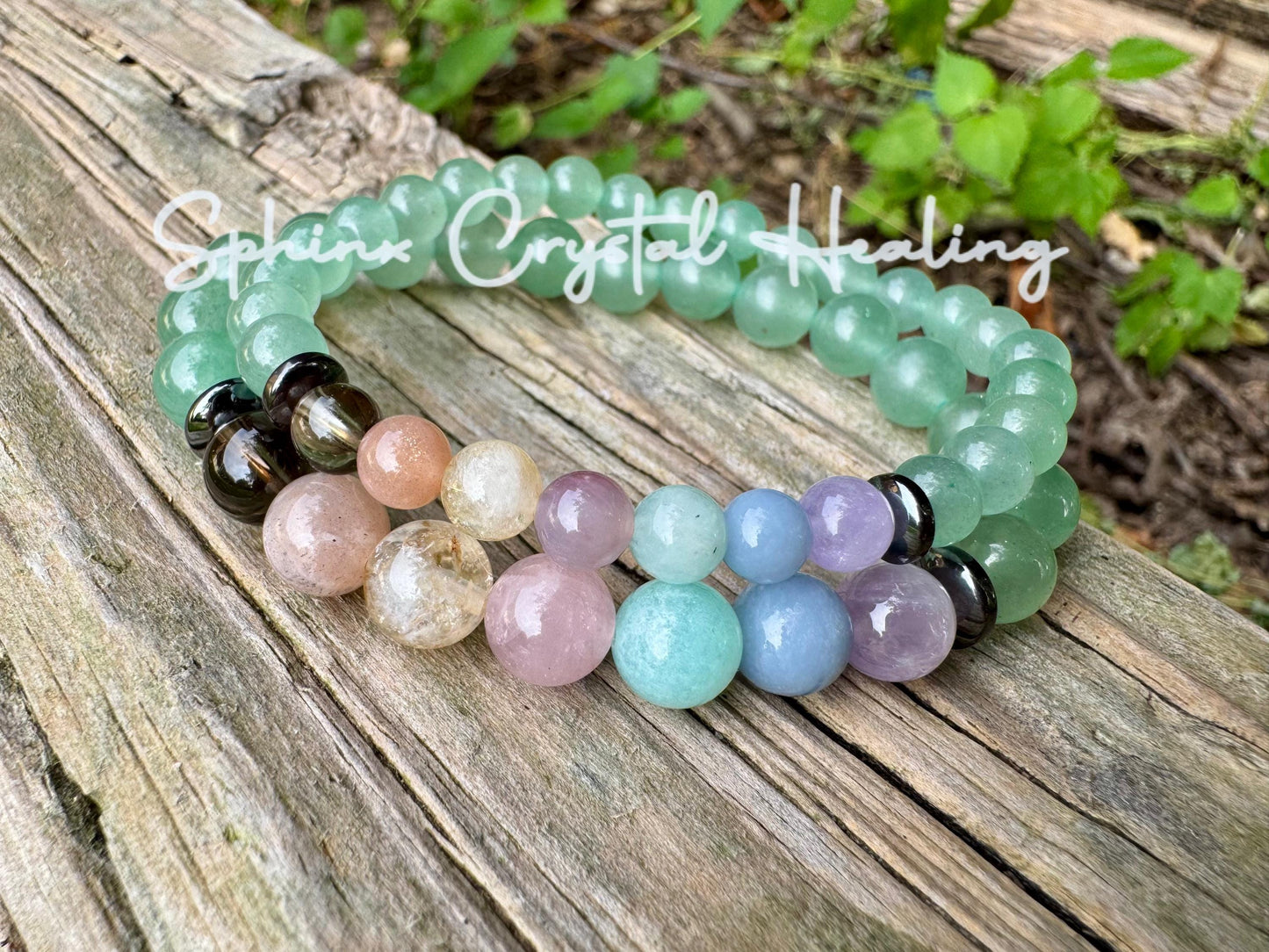8mm Heart Healing & Emotional Support - PASTEL Chakra Stones - AAA Green Aventurine - Peaceful Energy - Crystal Healing Gemstone Bracelet