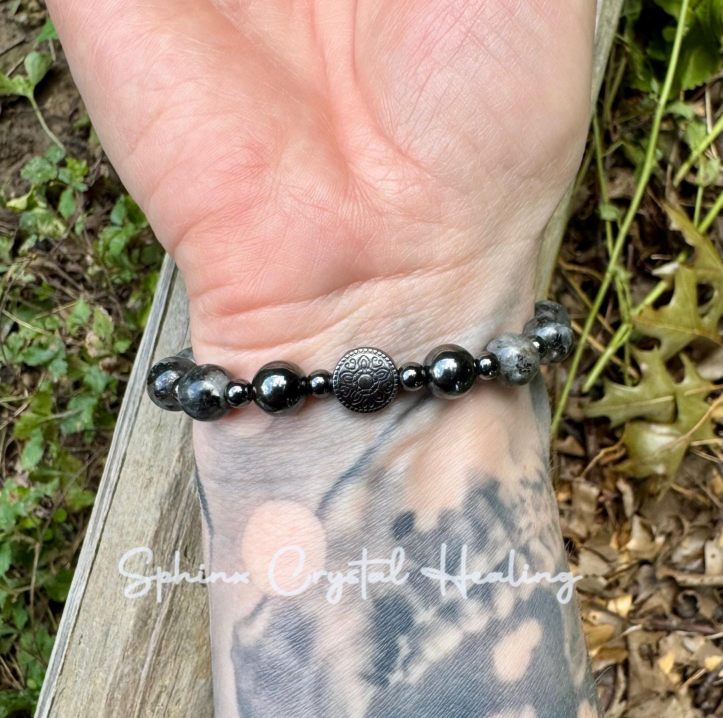 Empath Transformation - Protection " The Anvil " Grief Grounding Spiritual Journey Peace Crystal Healing Bracelet