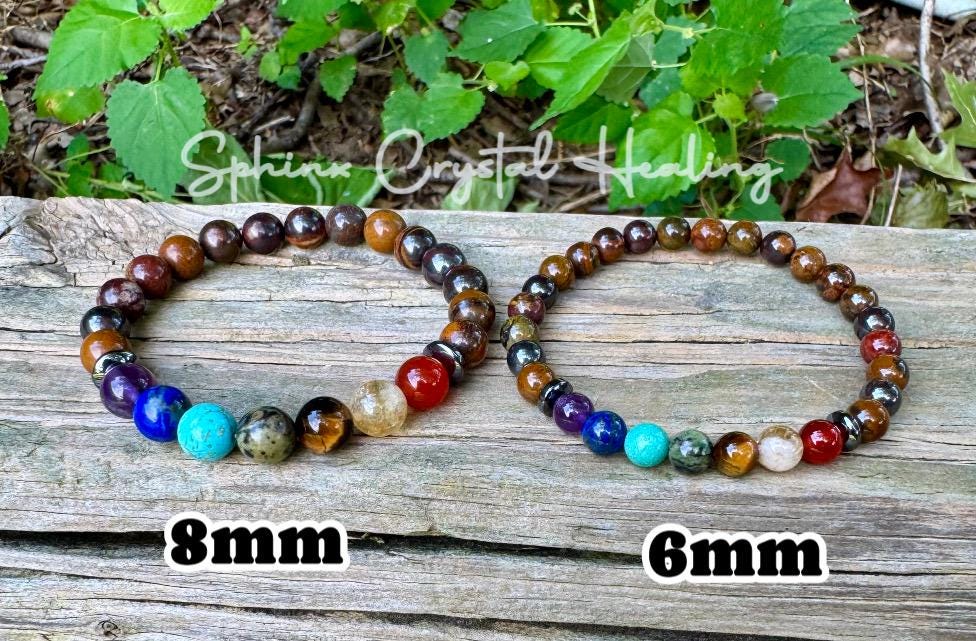 Chakra Balance - AAA High Grade Red Tiger Iron - Grounding - Strength - Protection - Real Quality Crystal Healing Gemstone Bracelet