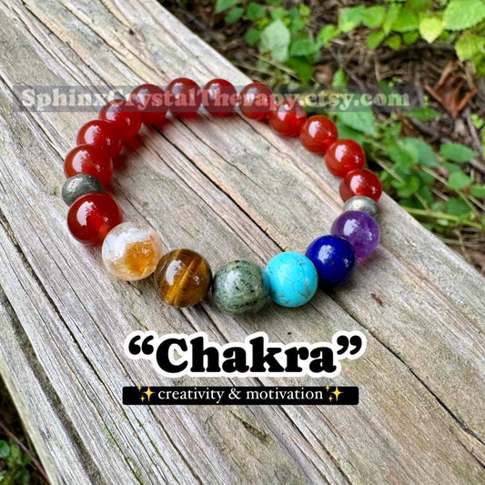 10MM Creativity & Strength - Chakra Balance - Protection - Motivation Drive - AAA Red Carnelian - Pyrite - Crystal Healing Gemstone Bracelet