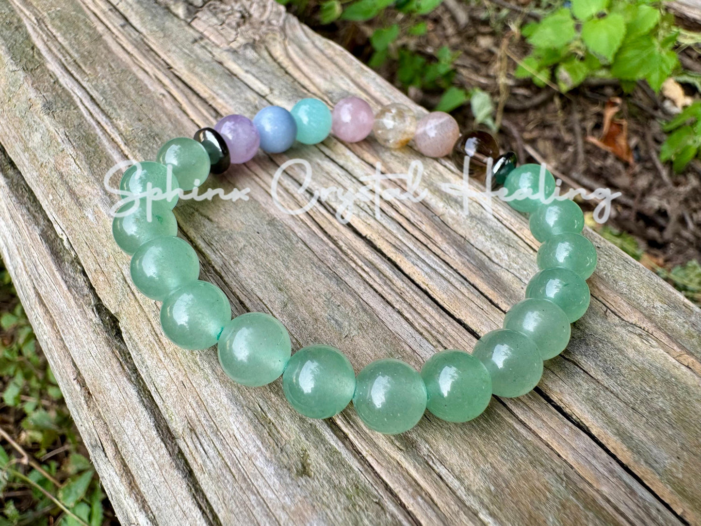 8mm Heart Healing & Emotional Support - PASTEL Chakra Stones - AAA Green Aventurine - Peaceful Energy - Crystal Healing Gemstone Bracelet
