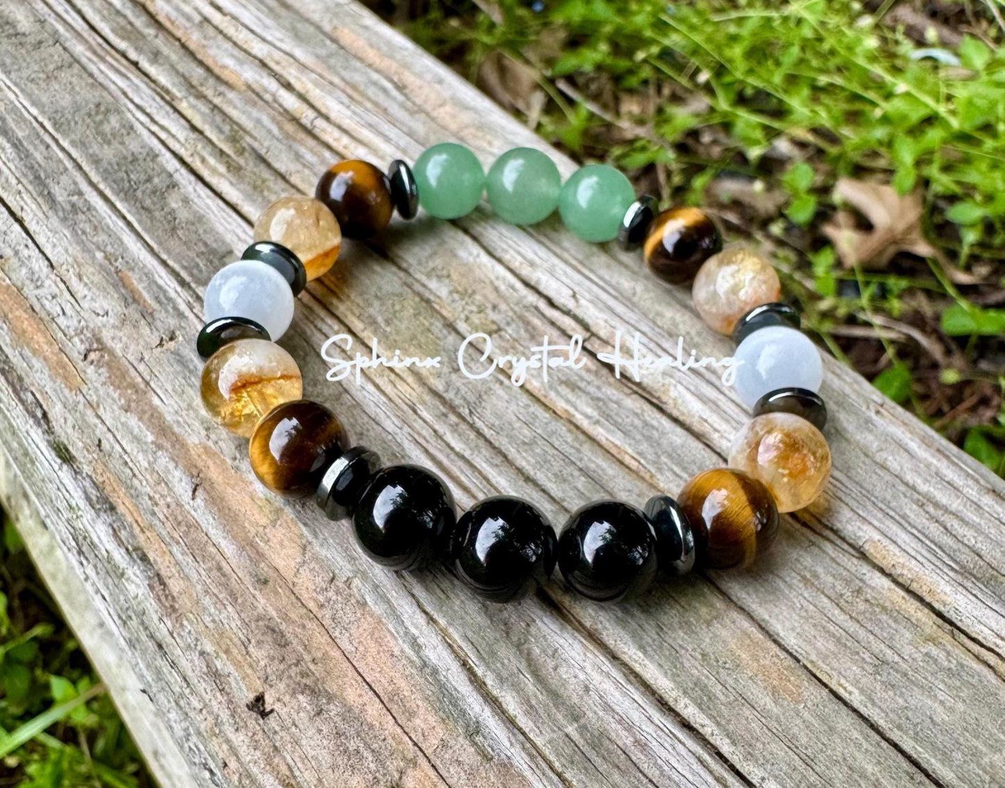 10MM Taurus Energy - Unisex Zodiac & Astrology Bracelet " The Determined Taurus " April May Birthday - Crystal Healing Quality Gemstones