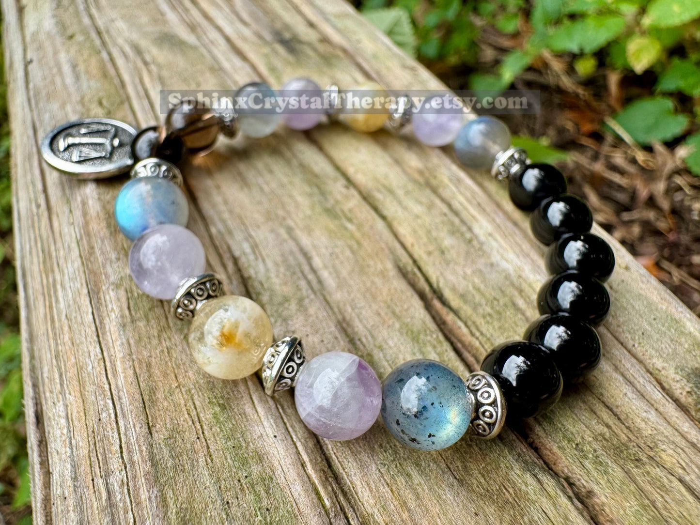 Libra Sign Energy - Zodiac Horoscope " The Diplomat , Libra " September October Birthday - Real Quality Gemstones - Crystal Healing Bracelet