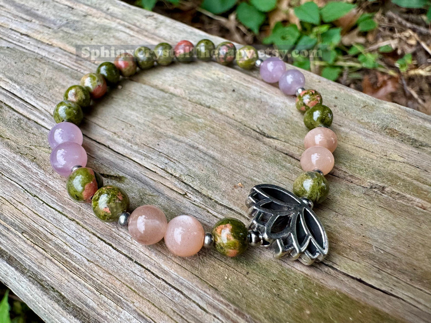 Fertility - Pregnancy - Hormone Balance "Lady Lotus" Feminine Energy - Menstrual Cycle - Menopause - Crystal Therapy Bracelet