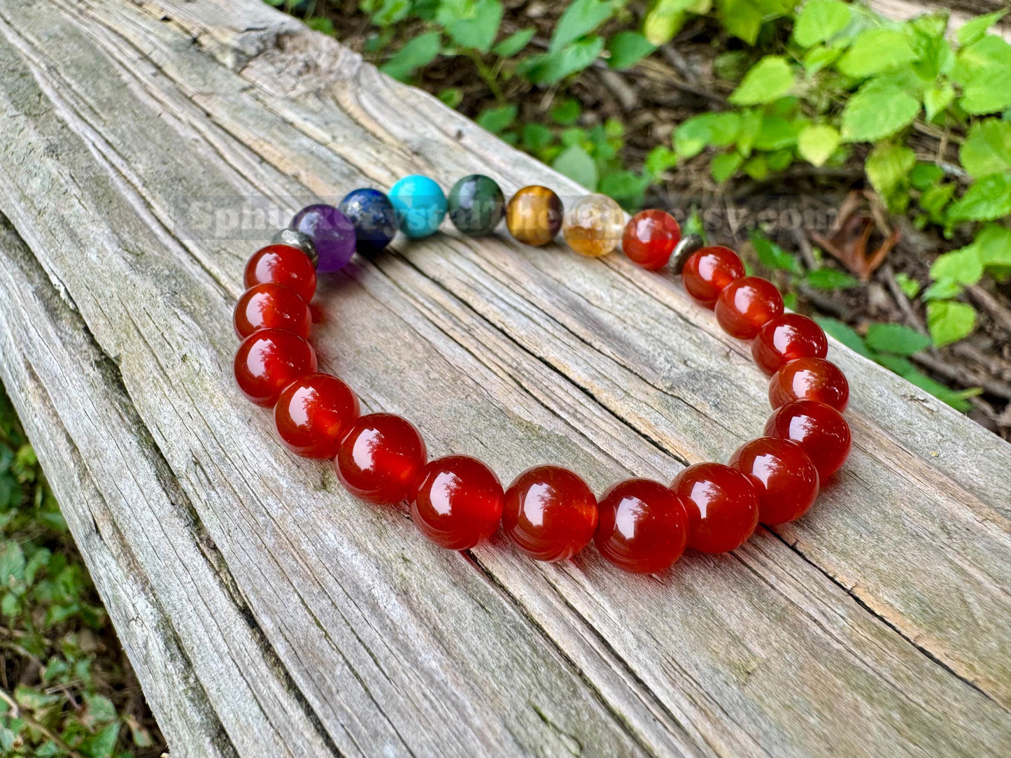Chakra Balance - AAA High Grade Carnelian - Motivation - Strength & Courage - Emotional Healing - REAL Quality Gemstone Bracelet