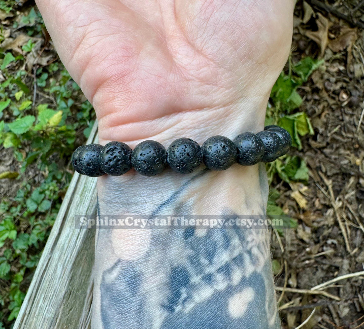 10MM Chakra Balance - Protection & Strength - Volcano Rock - Oil Diffuser - Crystal Healing Gemstones - Quality Spiritual Grounding Bracelet