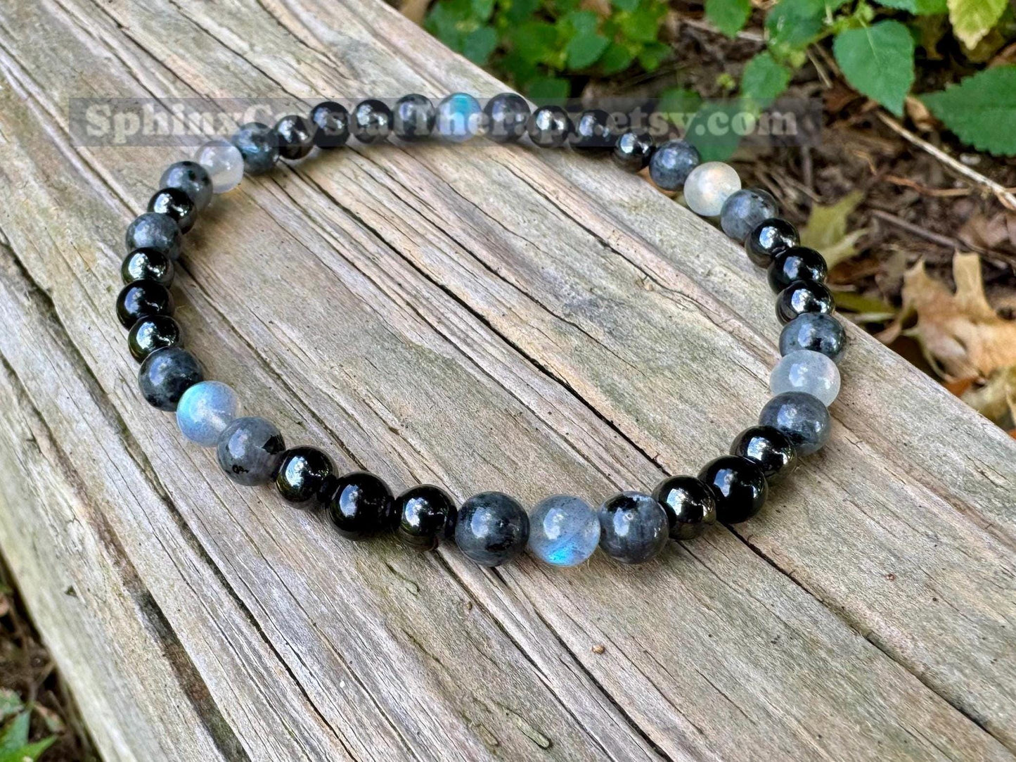 Christian Empath Protection - Absorb Negativity " Shield Of Faith " Black Tourmaline Gemstone - High Quality Crystal Healing Anklet