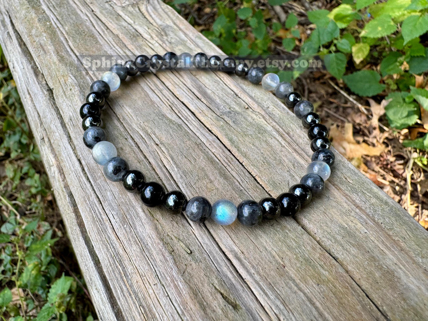 Empath Protection Anklet - Absorb Negativity " The Empath's Rainboots " - Empathy Aura Shield - Black Tourmaline Gemstone Crystal Healing